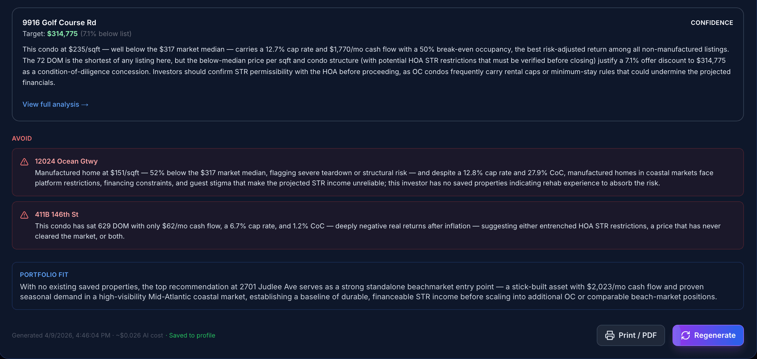 Market AI Suite — detail